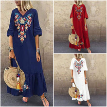 Afbeelding in Gallery-weergave laden, "Rita" Boho-Maxi-Kleid
