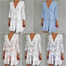 Afbeelding in Gallery-weergave laden, "Lenora" Designer-Boho-Kleid

