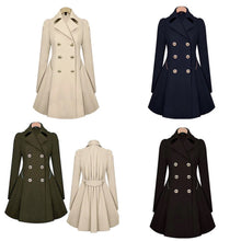 Afbeelding in Gallery-weergave laden, "Lilien" Stillvoller Trenchcoat
