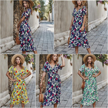 Afbeelding in Gallery-weergave laden, &quot;Anja&quot; Designer-Boho-Kleid
