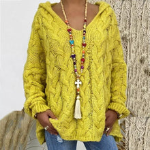Afbeelding in Gallery-weergave laden, "Olivia" Strickpullover mit Kapuze
