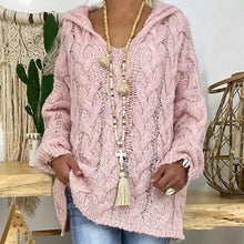 Afbeelding in Gallery-weergave laden, "Olivia" Strickpullover mit Kapuze

