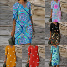 Afbeelding in Gallery-weergave laden, &quot;Lucia&quot; Vintage Boho-Kleid
