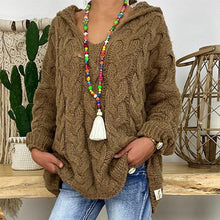 Afbeelding in Gallery-weergave laden, "Olivia" Strickpullover mit Kapuze
