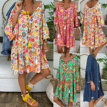 Afbeelding in Gallery-weergave laden, "Sunny" Designer-Boho-Kleid
