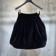 Afbeelding in Gallery-weergave laden, Velours-Rock mit hoher Taille
