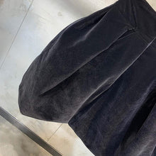 Afbeelding in Gallery-weergave laden, Velours-Rock mit hoher Taille
