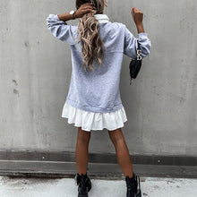 Afbeelding in Gallery-weergave laden, &quot;Silvia&quot; Elegantes Patchwork-Kleid
