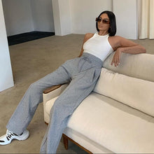 Afbeelding in Gallery-weergave laden, Elastische Sweatpants mit hoher Taille
