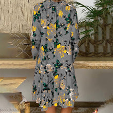 Afbeelding in Gallery-weergave laden, &quot;Carla&quot; Designer-Kleid mit Floralprint
