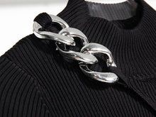 Afbeelding in Gallery-weergave laden, Schwarzes Strickkleid
