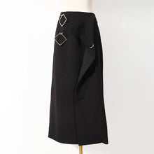 Afbeelding in Gallery-weergave laden, Asymmetrischer Rock mit hoher Taille
