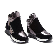 Afbeelding in Gallery-weergave laden, "Maja" Bequeme und Warme Plateau-Sneakers
