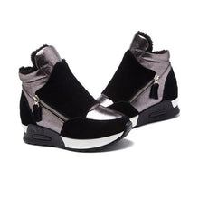 Afbeelding in Gallery-weergave laden, "Maja" Bequeme und Warme Plateau-Sneakers
