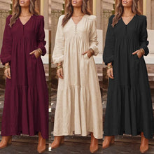 Afbeelding in Gallery-weergave laden, "Mia" Boho Maxi-Kleid
