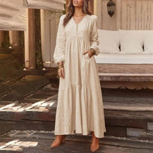 Afbeelding in Gallery-weergave laden, "Mia" Boho Maxi-Kleid
