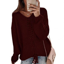 Afbeelding in Gallery-weergave laden, &quot;Rosaliа&quot; Gebreide Trui Met Facings
