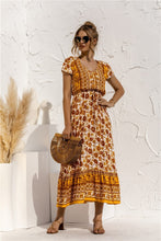 Afbeelding in Gallery-weergave laden, "Florella" Designer-Boho-Kleid
