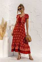 Afbeelding in Gallery-weergave laden, "Florella" Designer-Boho-Kleid

