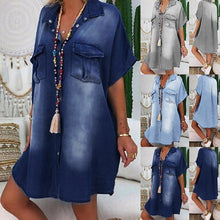 Afbeelding in Gallery-weergave laden, "Vittoria" Designer-Denim-Kleid
