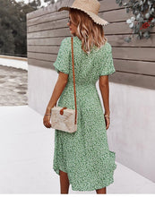 Afbeelding in Gallery-weergave laden, "Maja" Designer-Kleid mit Blumenprint
