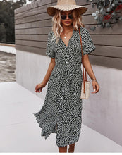 Afbeelding in Gallery-weergave laden, "Maja" Designer-Kleid mit Blumenprint
