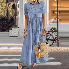 Afbeelding in Gallery-weergave laden, "Giada" Jeans-Kleid
