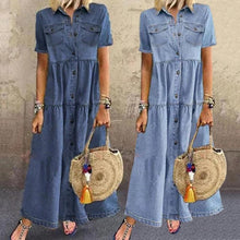 Afbeelding in Gallery-weergave laden, "Giada" Jeans-Kleid
