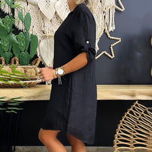 Afbeelding in Gallery-weergave laden, "Talina" Elegantes Shirt-Kleid

