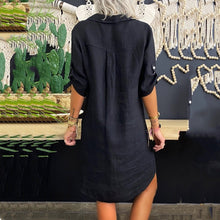 Afbeelding in Gallery-weergave laden, "Talina" Elegantes Shirt-Kleid
