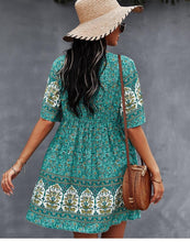 Afbeelding in Gallery-weergave laden, "Paula" Designer-Boho-Kleid
