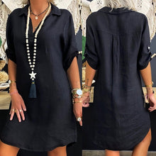 Afbeelding in Gallery-weergave laden, "Talina" Elegantes Shirt-Kleid
