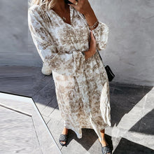 Afbeelding in Gallery-weergave laden, "Rita" Designer-Kleid mit Blumendruck
