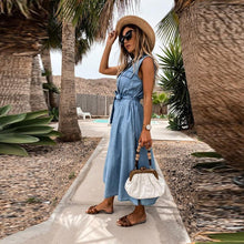 Afbeelding in Gallery-weergave laden, "Sianna" Designer-Denim-Kleid
