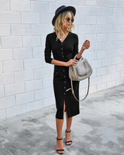 Afbeelding in Gallery-weergave laden, "Nita" Elegantes Midikleid
