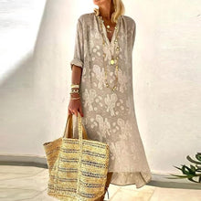 Afbeelding in Gallery-weergave laden, &quot;Mariam&quot; Elegantes Print-Kleid
