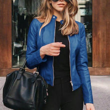 Afbeelding in Gallery-weergave laden, "Marta" Stylische Lederjacke
