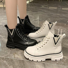 Afbeelding in Gallery-weergave laden, "Romina" Bottes à lacets stylées
