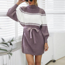 Afbeelding in Gallery-weergave laden, &quot;Antonia&quot; Trendiges Langarm-Kleid
