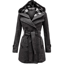 Afbeelding in Gallery-weergave laden, "Kathrin" Trenchcoat mit Kapuze
