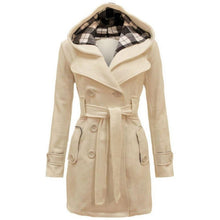 Afbeelding in Gallery-weergave laden, "Kathrin" Trenchcoat mit Kapuze
