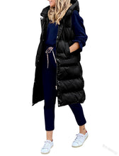 Afbeelding in Gallery-weergave laden, "Lola" Gilet d'hiver décontracté avec capuche
