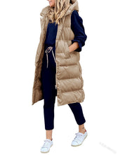Afbeelding in Gallery-weergave laden, "Lola" Gilet d'hiver décontracté avec capuche
