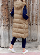 Afbeelding in Gallery-weergave laden, "Lola" Gilet d'hiver décontracté avec capuche
