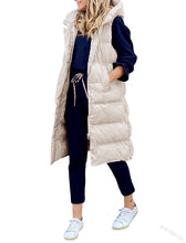Afbeelding in Gallery-weergave laden, "Lola" Gilet d'hiver décontracté avec capuche

