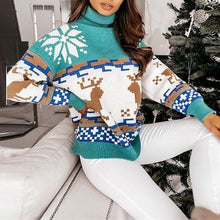 Afbeelding in Gallery-weergave laden, "Christina" Rollkragenpullover mit Weihnachtsdeko
