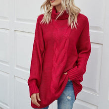 Afbeelding in Gallery-weergave laden, "Evelyn" Oversize Rollkragen-Strickpullover
