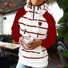 Afbeelding in Gallery-weergave laden, "Carla" Lässiger Streifenhoodie
