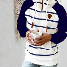 Afbeelding in Gallery-weergave laden, "Carla" Lässiger Streifenhoodie
