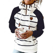 Afbeelding in Gallery-weergave laden, "Carla" Lässiger Streifenhoodie
